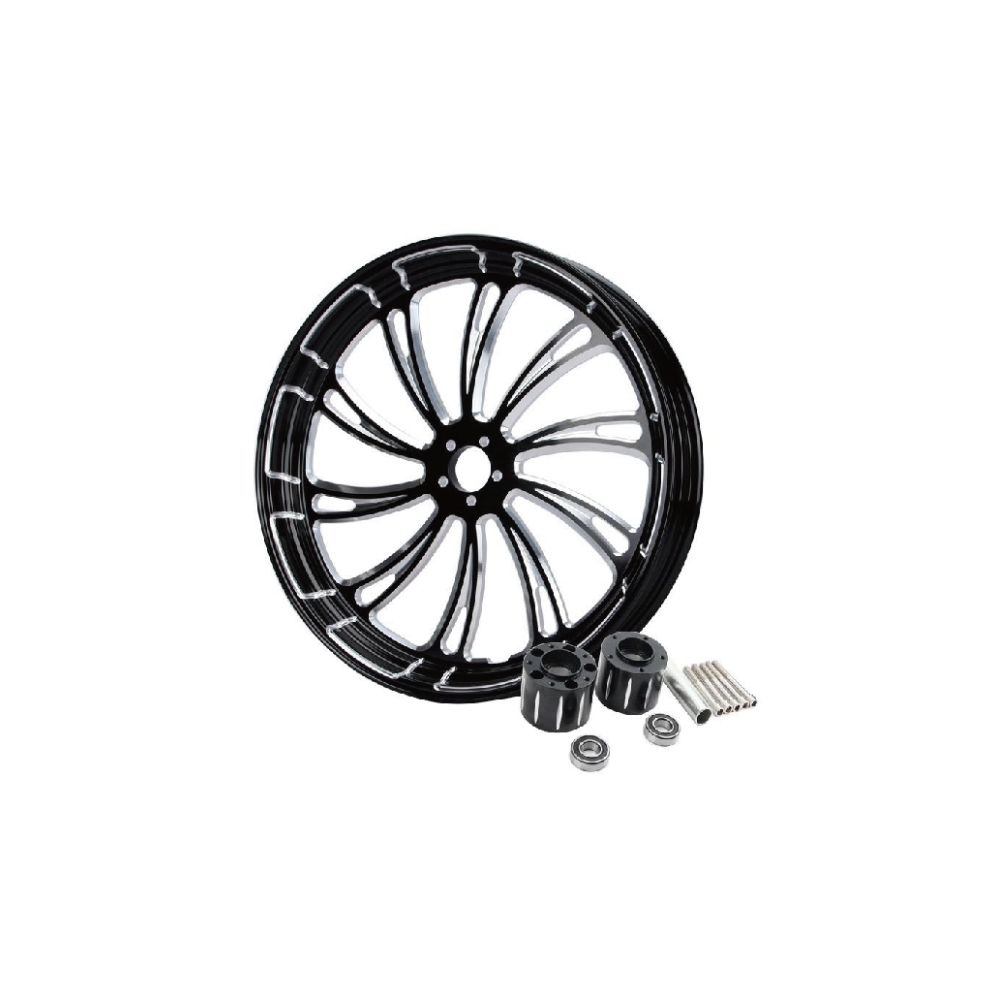 MC34-ZS001-LG23 W/Hub Universal 18/21/23/30 Inch Motorcycle Aluminum Wheel Rim 6061-T6 with Hub Assembly