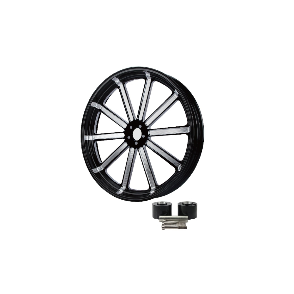 MC34-ZS001-LG19 W/Hub Universal 18/21/23/30 Inch Motorcycle Aluminum Wheel Rim 6061-T6 with Hub Assembly