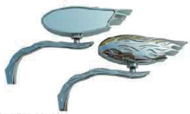 MD04-1300 Triple Chromed Back Mirror