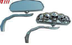 MD04-1302 Triple Chromed Back Mirror