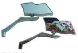 MD04-1305  Triple Chromed Back Mirror