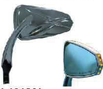 MD04-1305AL  Triple Chromed Back Mirror