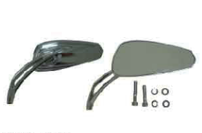 MD04-1350  Triple Chromed Back Mirror