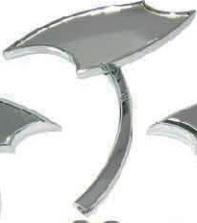 MD04-120  Triple Chromed Back Mirror